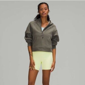 Lululemon Scuba Oversized 1/2 Zip Hoodie, Grey Sage.
